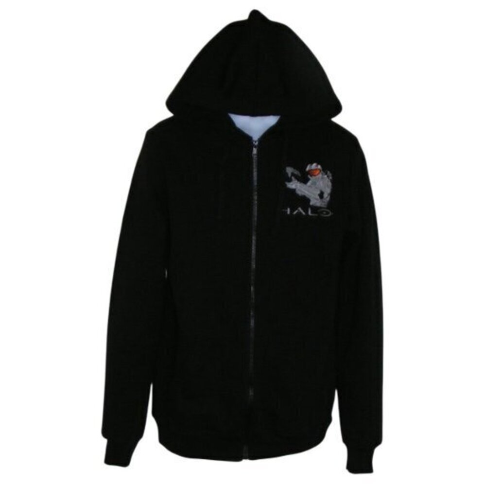 HALO Hoodie, S, Embroidered Shooter, Video Game LS